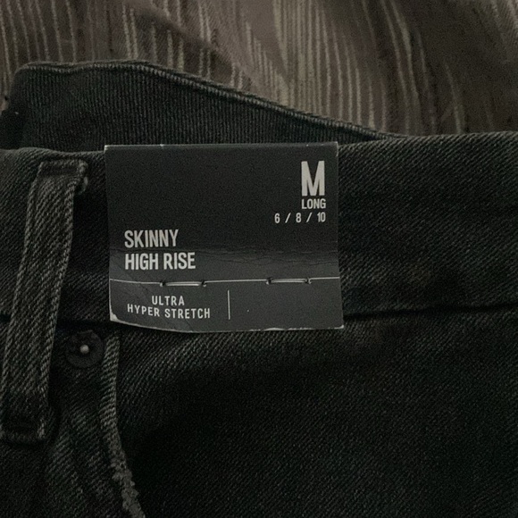 EXPRESS: Dark Grey Jeans Never Worn Size 6 Skinny Jeans - Picture 3 of 4